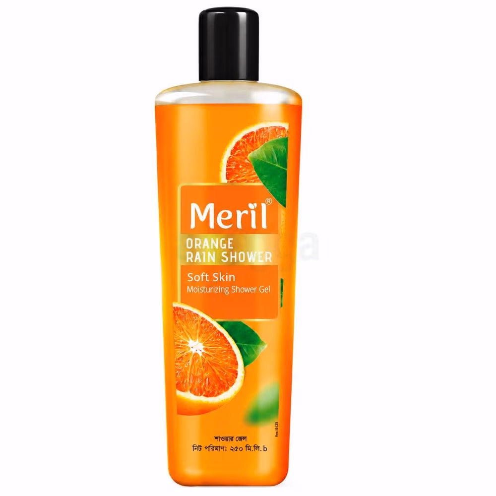 Meril Orange Rain Shower Gel Body Wash-250ml