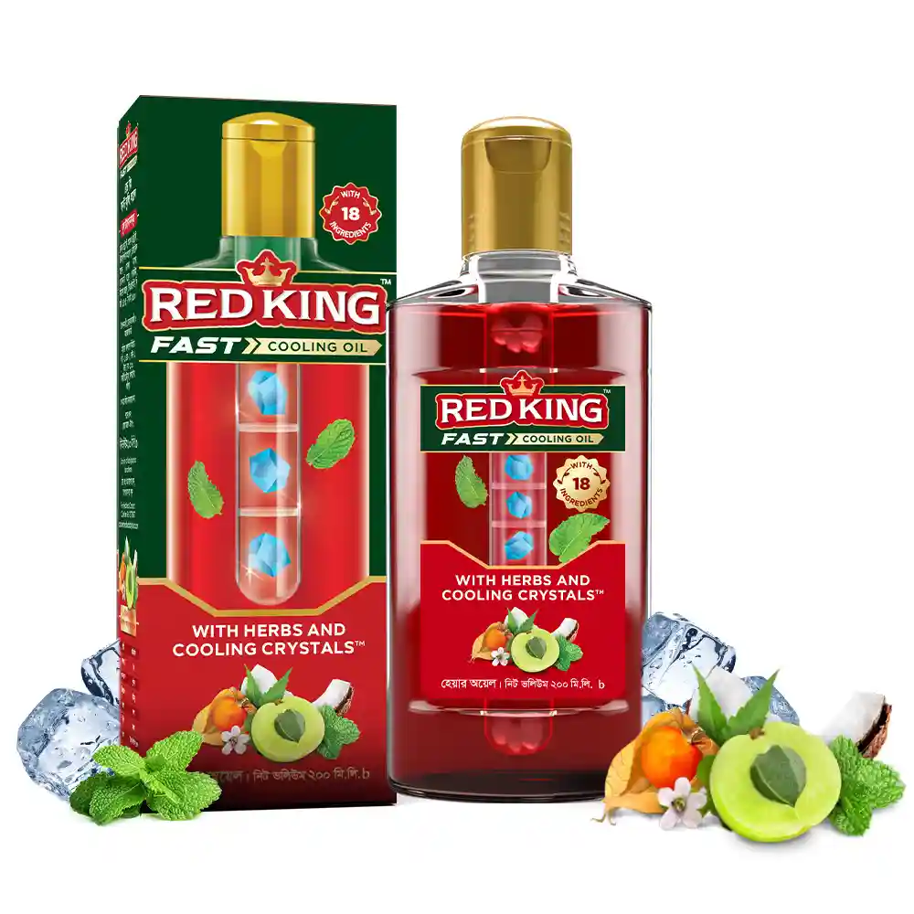 Red King Men's Cooling Oil  -200ml - 3