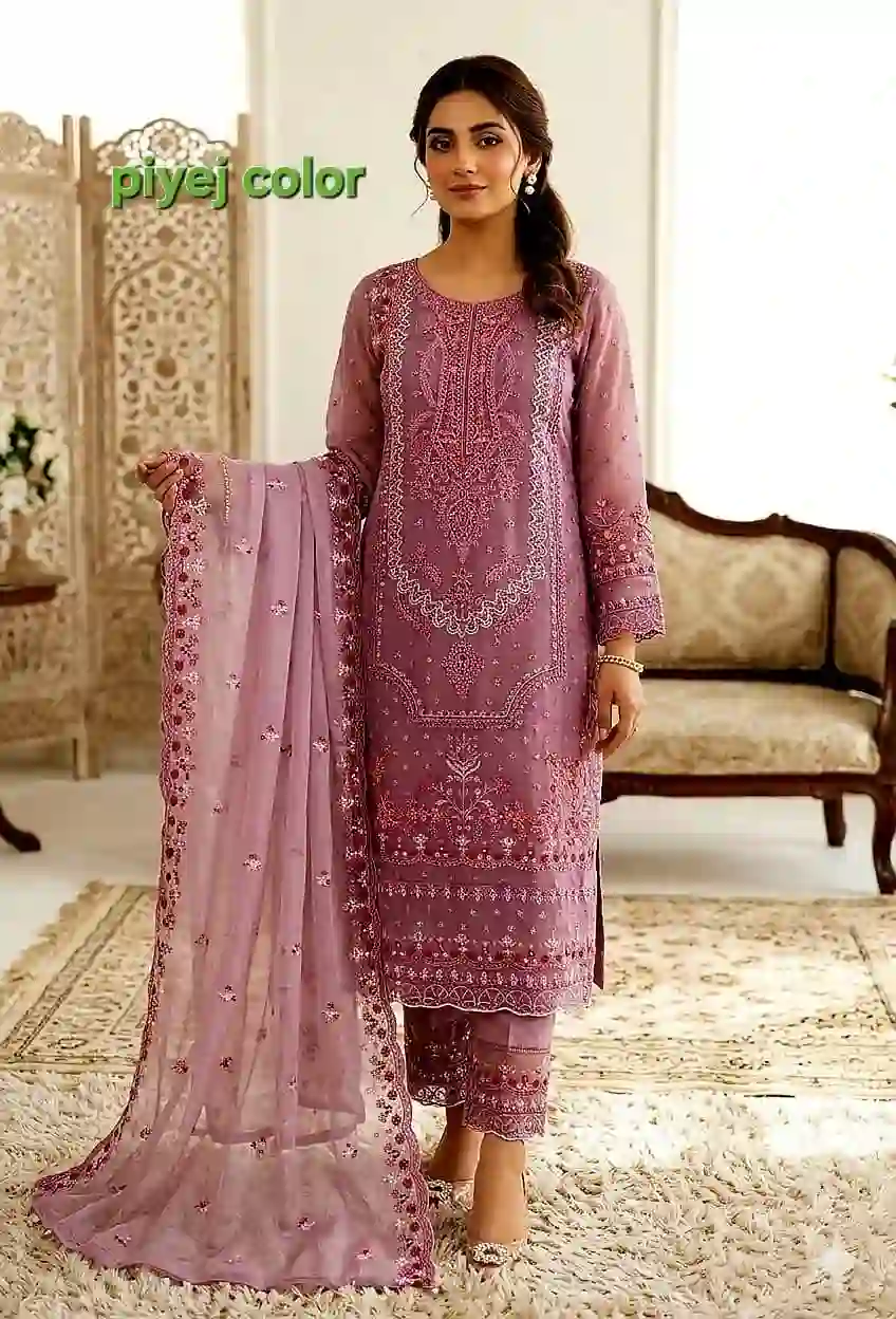 Premium Sada Bahar Four Piece - Gray